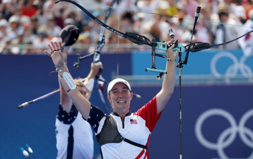 瑞士射箭选手突破自我，实力出众赢得金牌